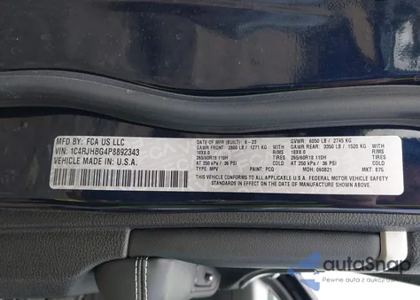 2023 Jeep Grand Cherokee Limited 4X4 from USA, damaged, VIN 1C4RJHBG4P8892343